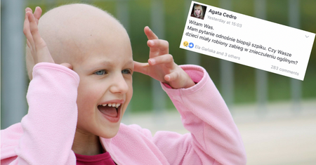 „Mamo, czy słyszałaś jak głośno płakałam? Tak bardzo mnie bolało”. Dramat dzieci chorych na białaczkę – biopsja szpiku wykonywana jest u nich bez znieczulenia ogólnego