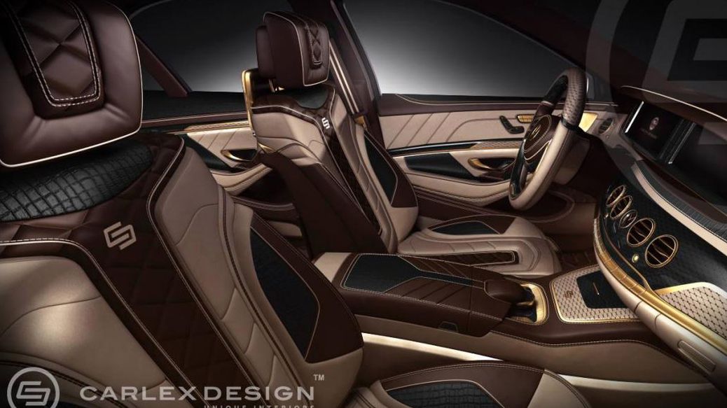 Polski Carlex Design i pozłacany Mercedes klasy S 1