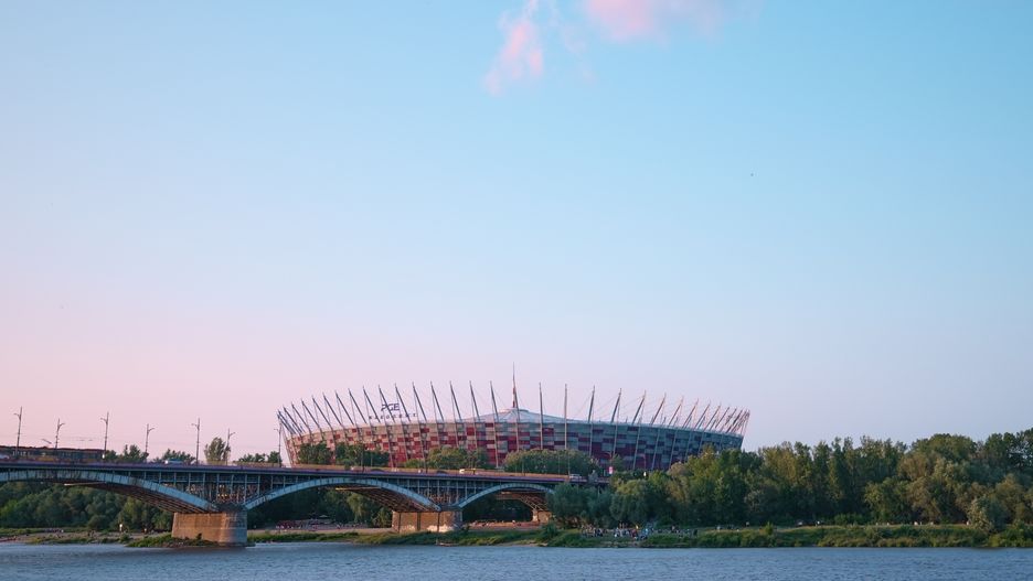 The PGE Narodowy National Stadium is seen in Warsaw, Poland on 12 June, 2025. (Photo by Jaap Arriens/NurPhoto via Getty Images)