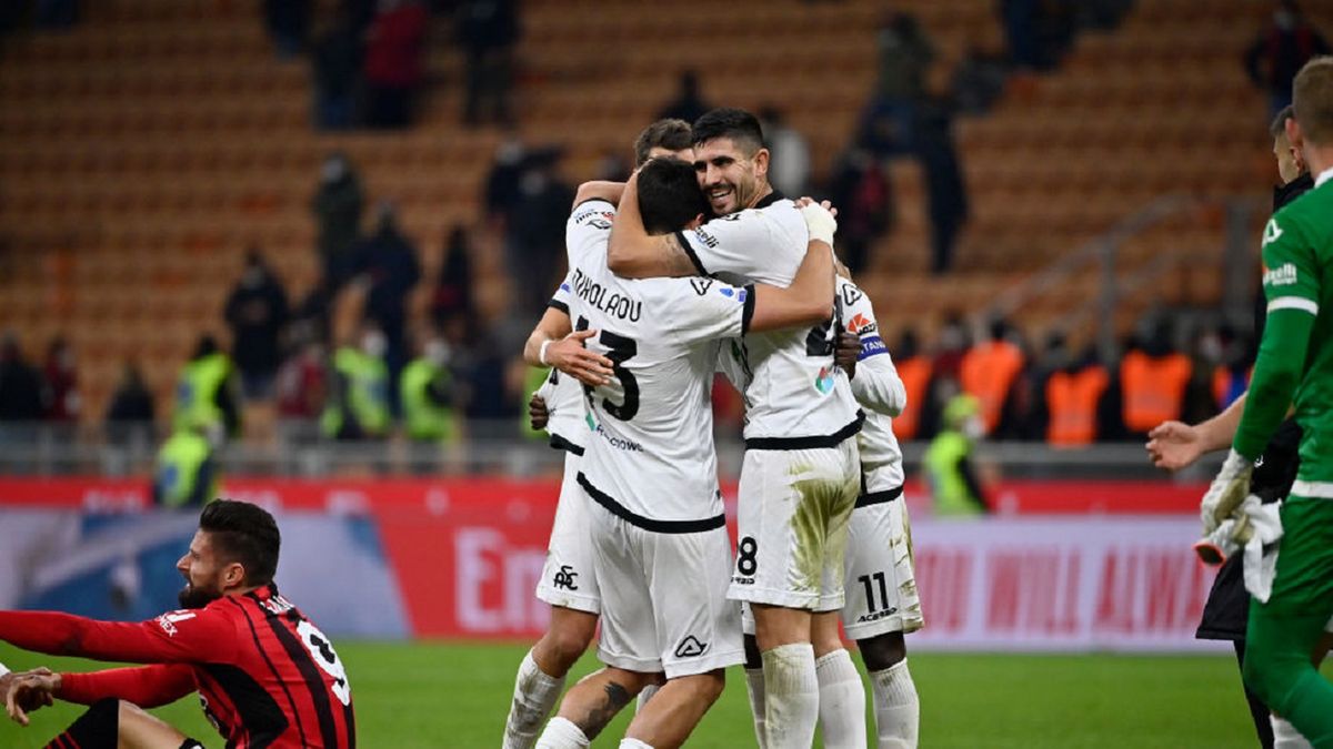 Getty Images / Stefano Guidi / Na zdjęciu: piłkarze Spezia Calcio