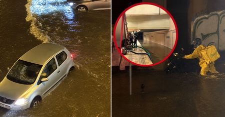 Ulica była jak rzeka. Tak wyglądał Bukareszt po silnej burzy