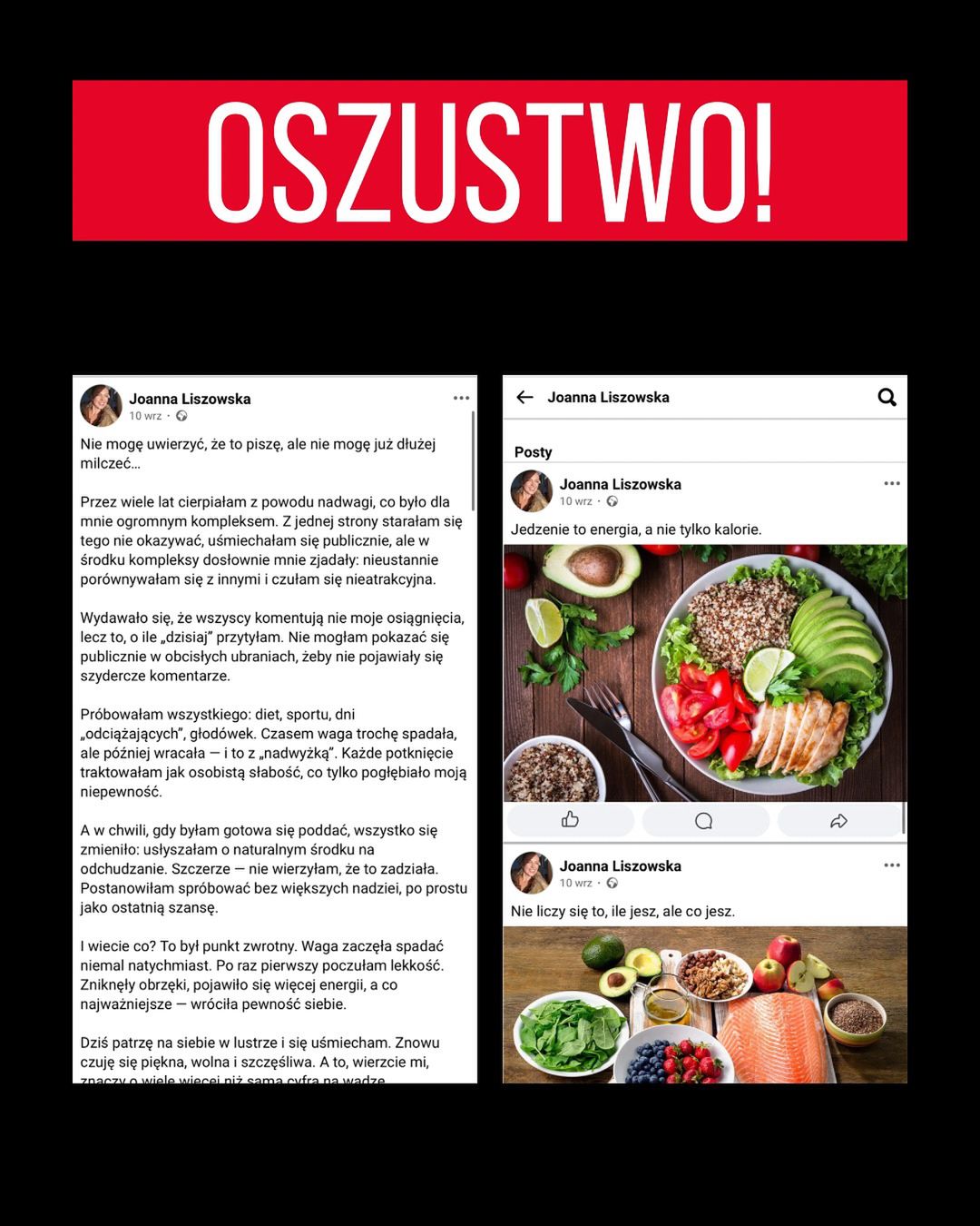 Joanna Liszowska ostrzega przed oszustwem 