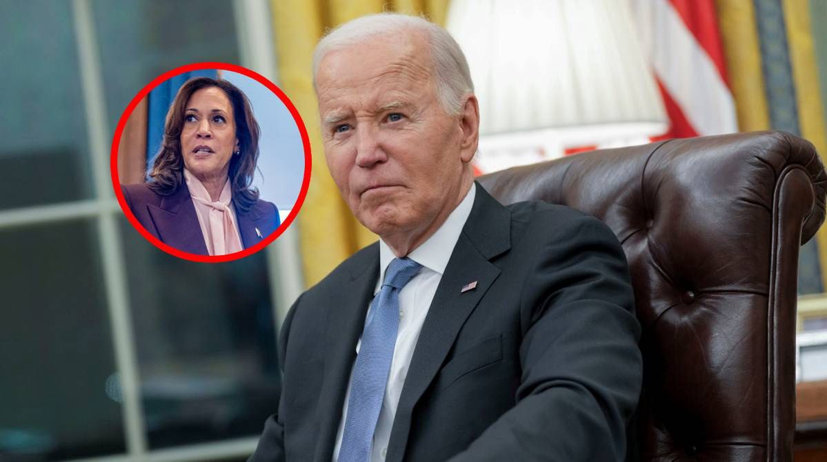 Kamala Harris reacts to Biden's surprising election comments