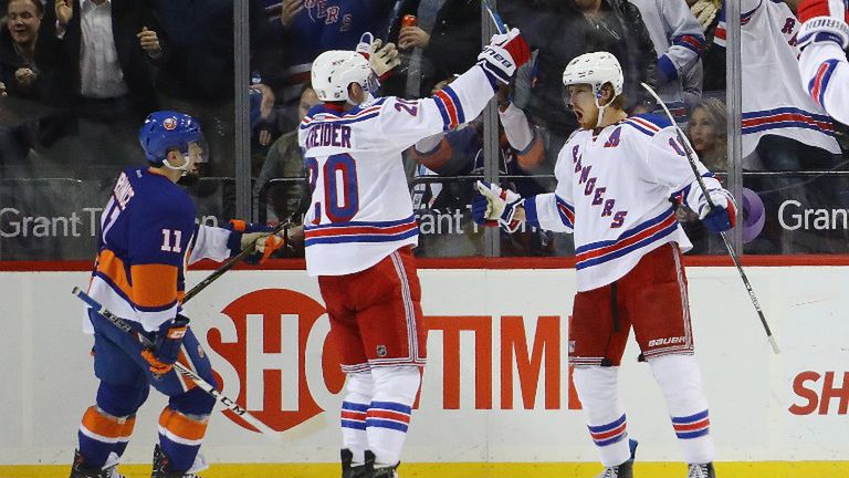 Zdjęcie okładkowe artykułu: AFP / Na zdjęciu: zawodnicy New York Rangers