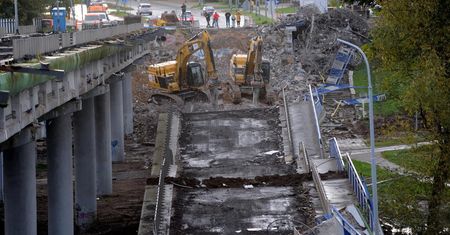 Zawalony wiadukt w Koszalinie. Sprawę bada prokuratura.