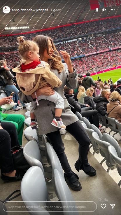 Anna Lewandowska kibicuje mężowi