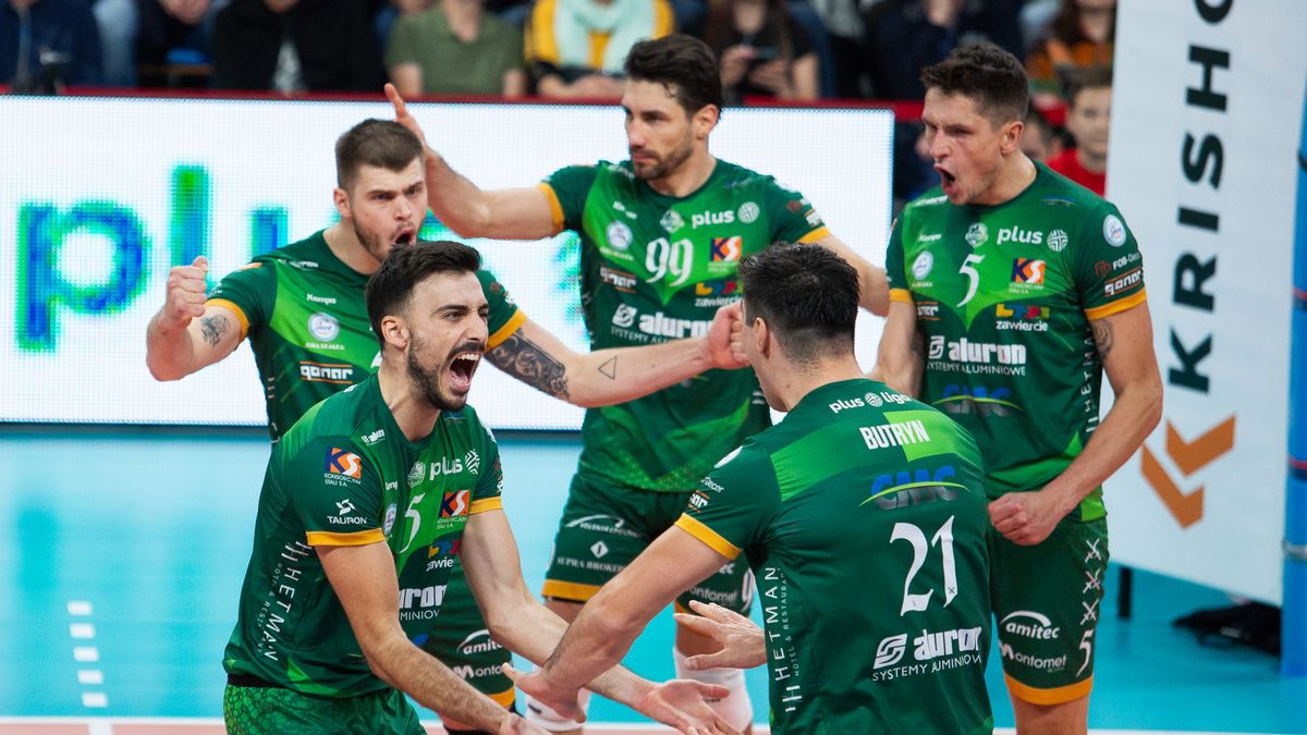 WP SportoweFakty / Monika Pliś / Radość siatkarzy Aluron CMC Warta Zawiercie