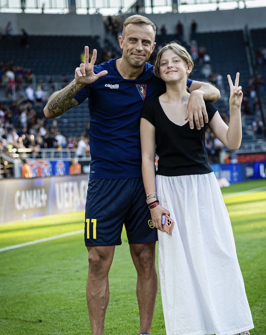 Kamil Grosicki z córką