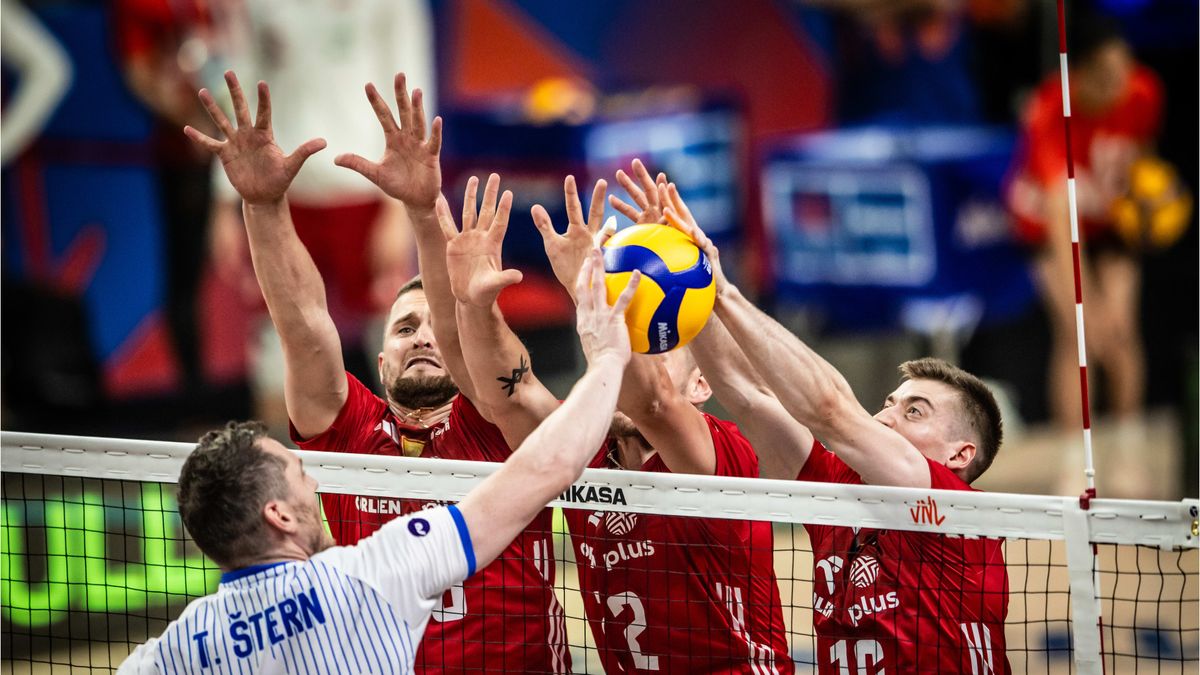 Materiały prasowe / FIVB / Mecz Polska - Słowenia w LN 2024