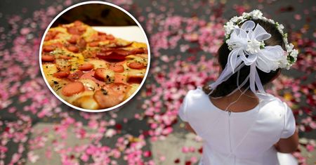 Dzieci jadły pizzę z Żabki zamiast obiadu po komunii. Restauratorka z zarzutami