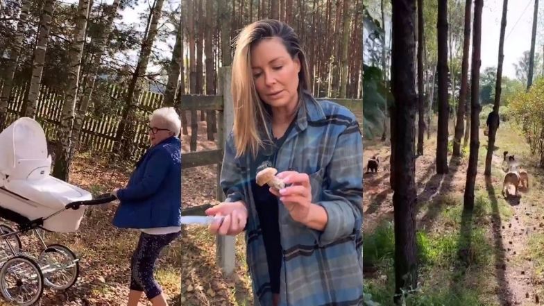 Rodzinne grzybobranie Małgorzaty Rozenek