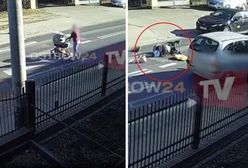 Matka z dzieckiem potrącona na pasach. Wstrząsające nagranie