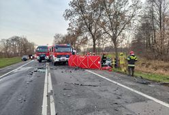 Wypadek pod Łodzią. Kierowca osobówki nie żyje, reanimowano czterolatkę