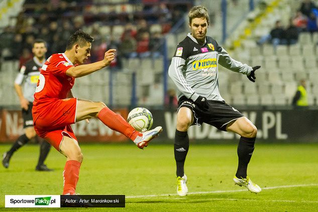 Mariusz Stępiński po raz trzeci w tym sezonie został bohaterem Widzewa Łódź