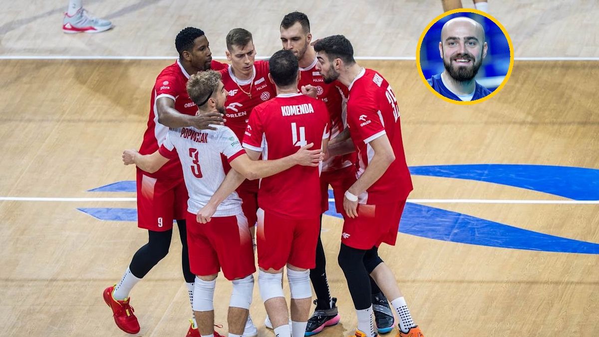 Materiały prasowe / VolleyballWorld / Reprezentacja Polski siatkarzy i Nicholas Hoag (miniaturka)