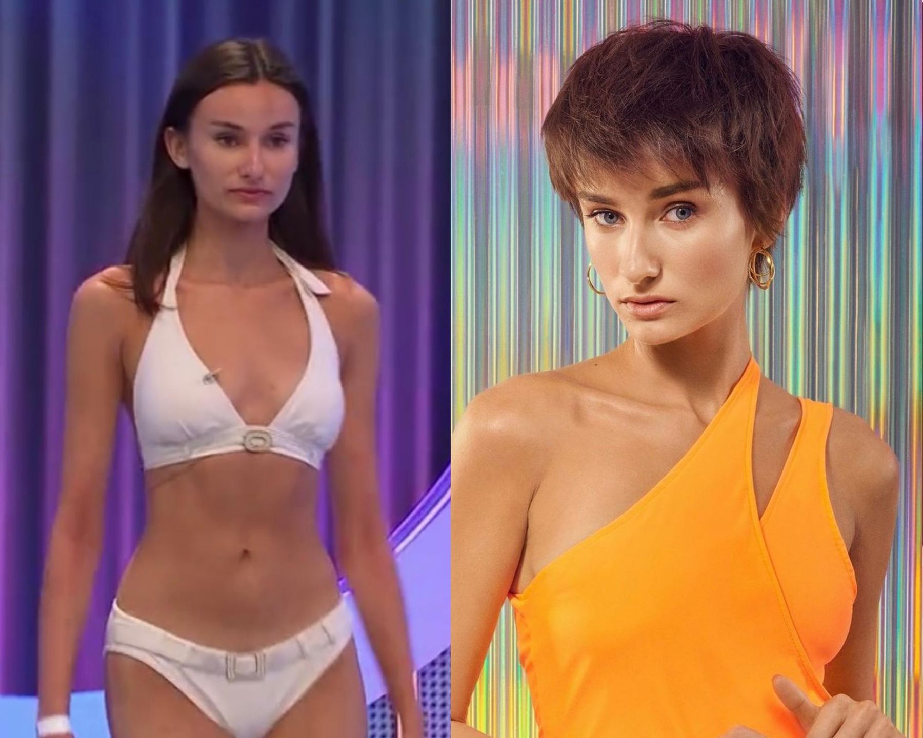 Olga Król przed i po metamorfozie w Top Model