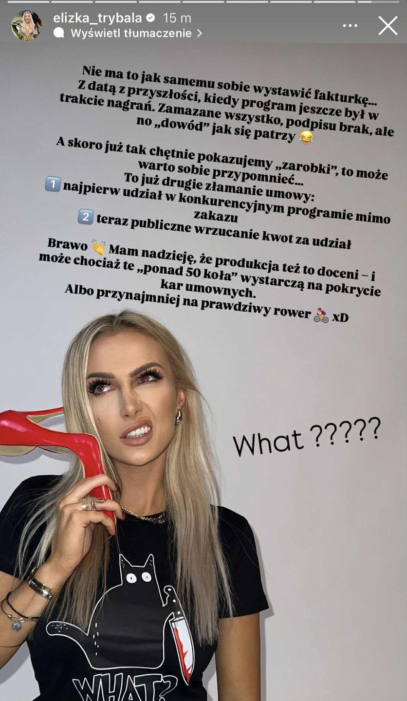 Trybała kpi z "dowodów", które przedstawiła Schreiber