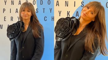 Kinga Rusin z ogromnym kwiatem i NOWĄ FRYZURĄ melduje się na finale Konkursu Chopinowskiego: "Prosto z greckiej plaży"