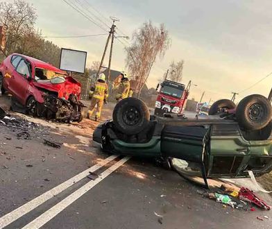 Koszmarny wypadek z samego rana. Doszło do potężnej czołówki