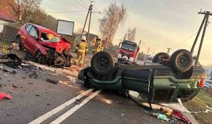 Koszmarny wypadek z samego rana. Doszło do potężnej czołówki