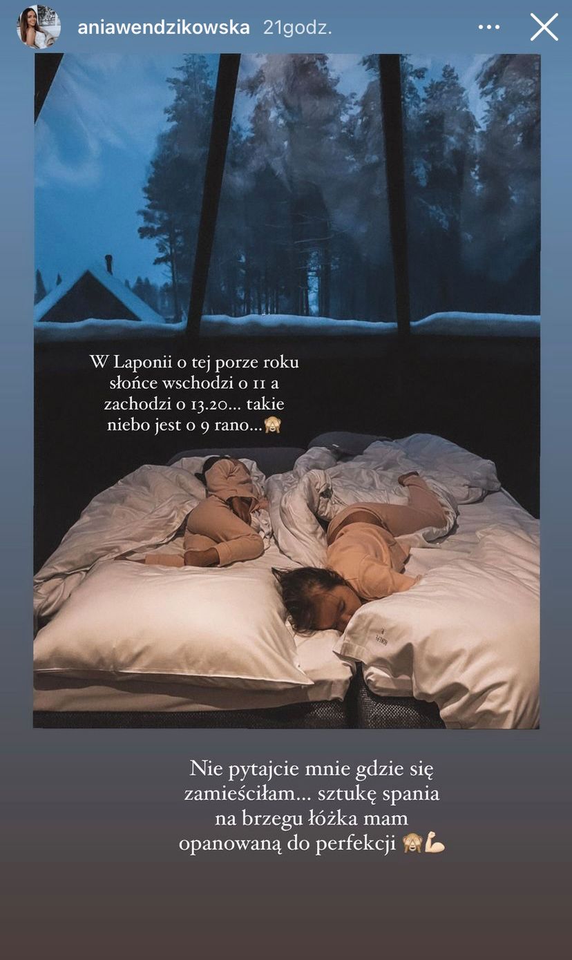 Anna Wendzikowska z córkami w Laponii
