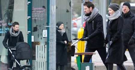 Kożuchowska z synkiem i mężem idą do kościoła (ZDJĘCIA)