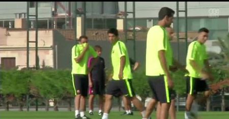 Barcelona trenuje przed meczem z Ajaxem