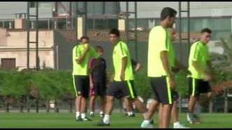 Barcelona trenuje przed meczem z Ajaxem