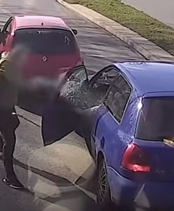 Wałbrzych. Chwycił za metalowy kij i wybił nim szybę w innym aucie