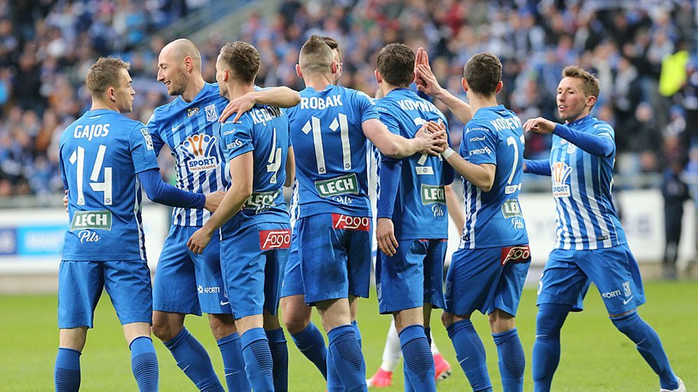 WP SportoweFakty / Jakub Piasecki / Na zdjęciu radość piłkarzy Lecha