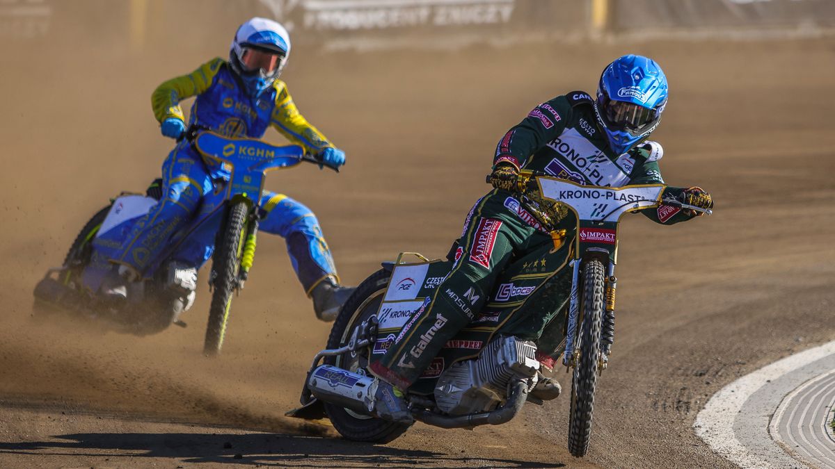 WP SportoweFakty / Patryk Kowalski / Na zdjęciu: Szymon Ludwiczak w kasku niebieskim