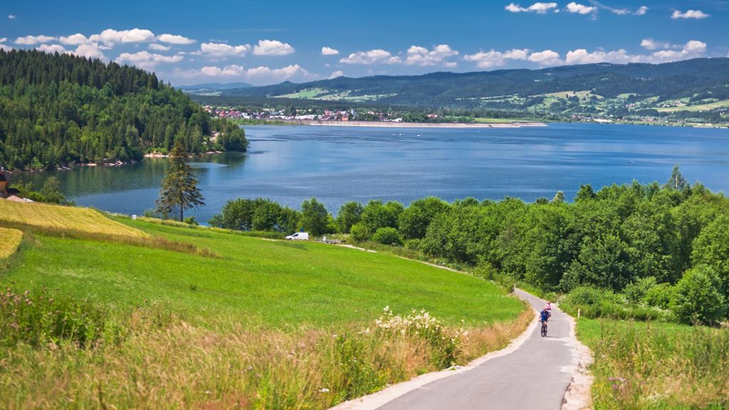 Ścieżka rowerowa wokół Jeziora Czorsztyńskiego