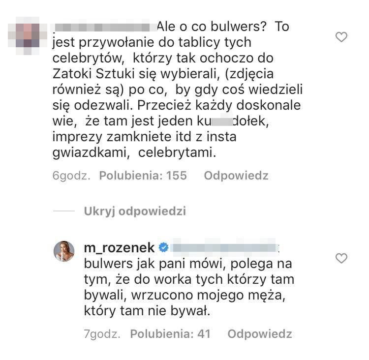 Małgorzata Rozenek broni Radosława Majdana