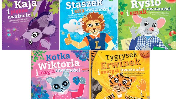 Recenzja serii książeczek "Kraina uważności" Agnieszki Pawłowskiej - Wydawnictwo Poznańskie