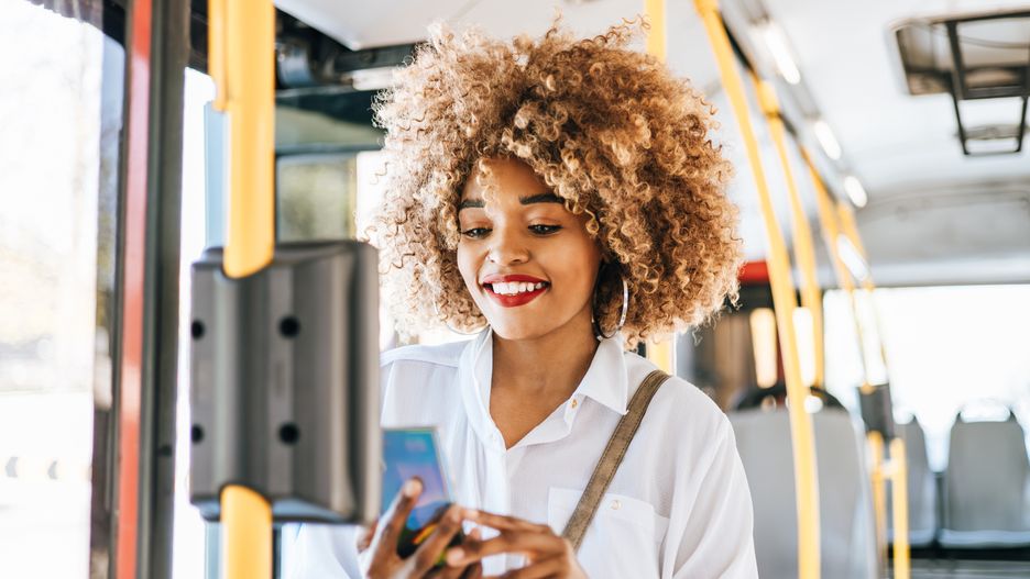 Beautiful black woman using ticket machine and paying contactless for bus or tram. Modern city lifestyle and public transportation concept.
RODZERI
people, travel, city, happy, card, women, lifestyle, bus, adult, day, ticket, urban, machine, credit, transport, automated, enjoyment, streetcar, commuting, commuter, scene, journey, African American, enjoying, one woman only, paying, female, joyful, one person, smiling, attractive, cheerful, fashionable, smart casual, confident, on the road, black woman, holding, public, beautiful woman, black people, carefree, positive emotions, purchase, Afro hairstyle, toothy smile, standing, buying, middle age, people, travel, city, happy, card, women, lifestyle, bus, adult, day, ticket, urban, machine, credit, transport, automated, enjoyment, streetcar, commuting, commuter, scene, journey, african american, enjoying, one woman only, paying, female, joyful, one person, smiling, attractive, cheerful, fashionable, smart casual, confident, on the road, black woman, holding, public, beautiful woman, black people, carefree, positive emotions, purchase, afro hairstyle, toothy smile, standing, buying, middle age