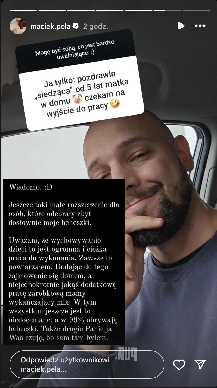 Maciej Pela zorganizował Q&A na Instagramie