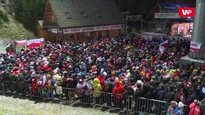 Tłumy Polaków w Wiśle. Zobacz jak kibicowali polskim skoczkom