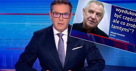 "Wiadomości" zaatakowały Marka Kondrata. Poszło o finanse państwa, 500 plus i pogardę dla Polaków. Wszystko w jednym materiale