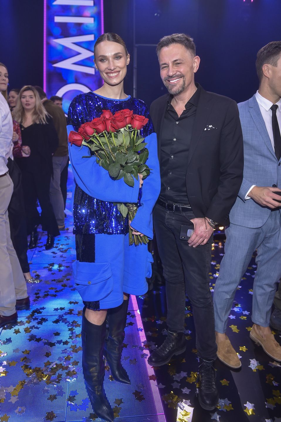 Krzysztof Ibisz i Joanna Kudzbalska przyszli razem na galę Polsatu. Ładnie razem wyglądali? 