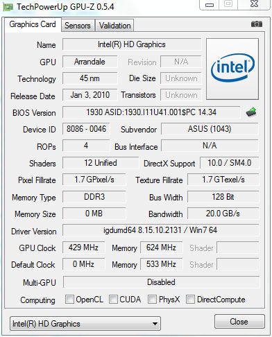 Asus U41JF - test [część 2] 3