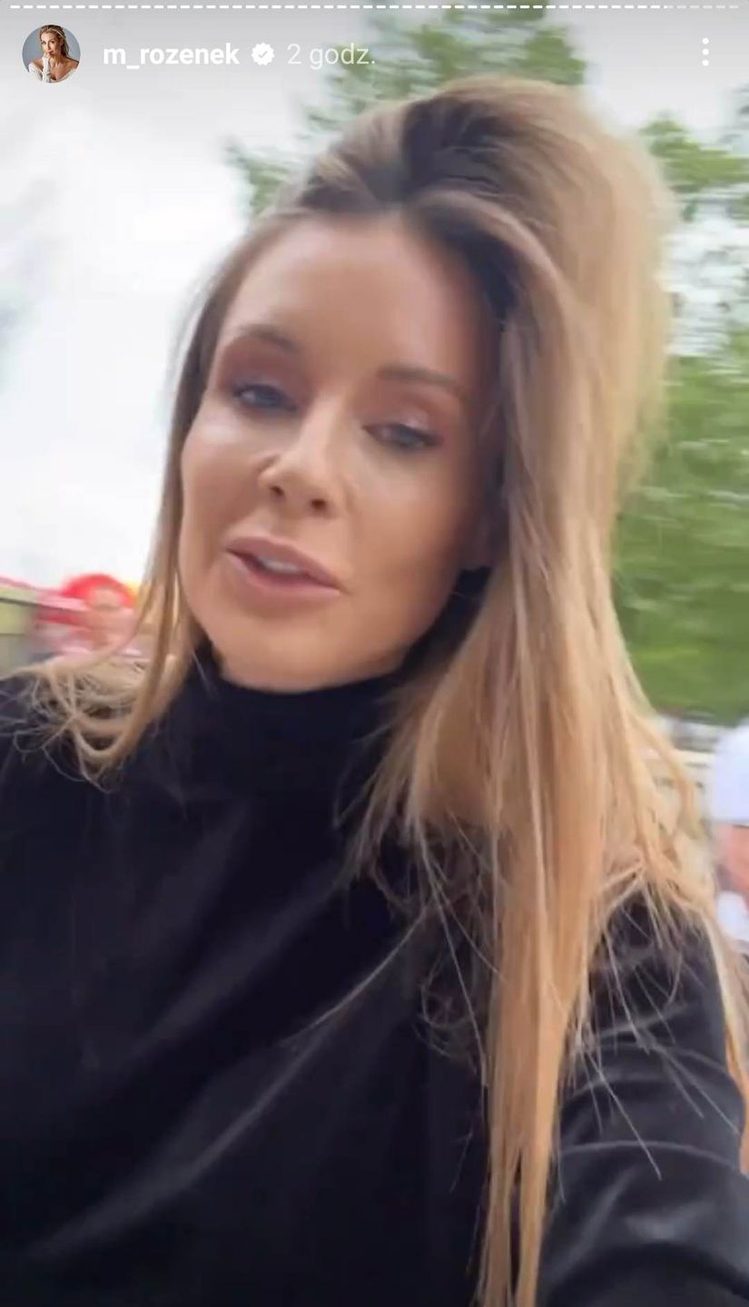 Małgorzata Rozenek na meczu