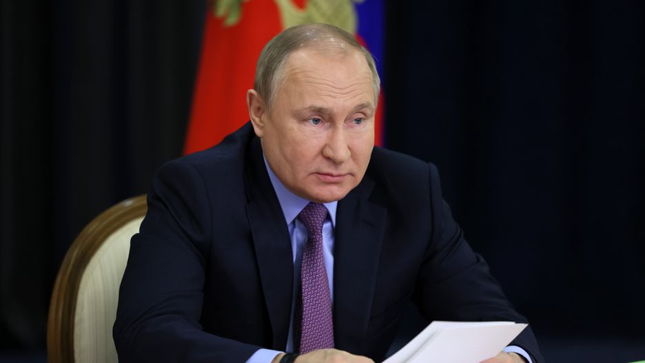 Russian President Vladimir Putin chairs a meeting on transport complex development via a teleconference call at the Bocharov Ruchei residence in the Black sea resort city of Sochi, Russia, 24 May 2022. EPA/MIKHAIL METZEL / KREMLIN POOL / SPUTNIK Dostawca: PAP/EPA.