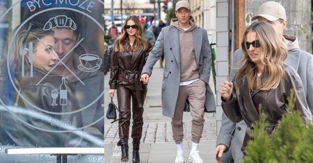 Odpicowani Anna i Robert Lewandowscy odwiedzają warszawską kawiarnię i odjeżdżają autem za PÓŁ MILIONA ZŁOTYCH (ZDJĘCIA)