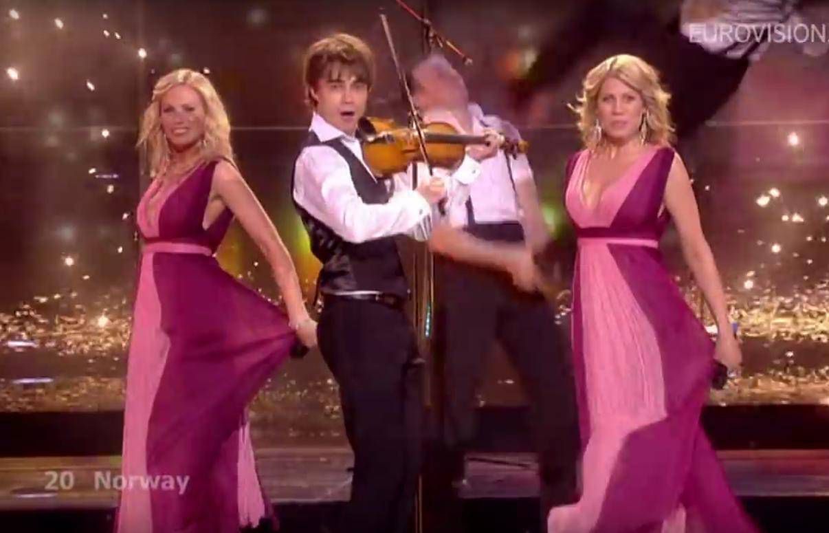 Alexander Rybak na Eurowizji 2009 w Moskwie