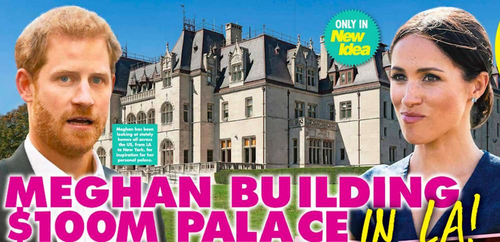 Meghan Markle buduje pałac w USA? (fot. New Idea)