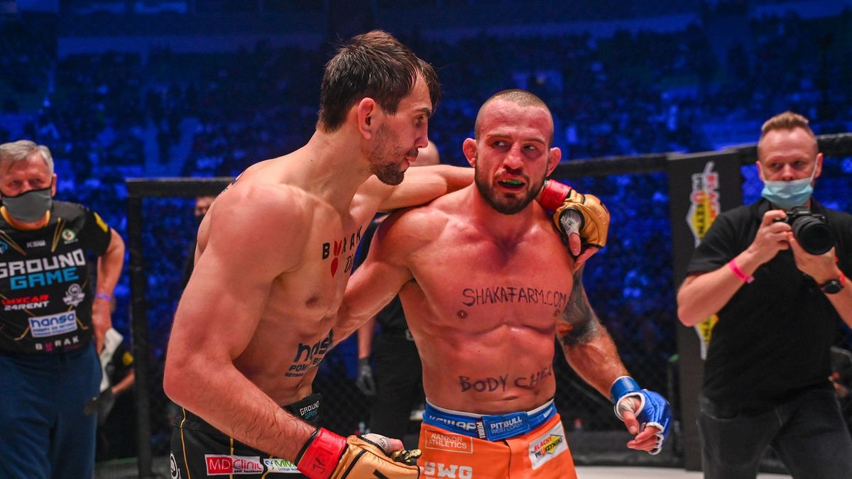 Materiały prasowe / KSW / Na zdjęciu: Borys Mańkowski i Marian Ziółkowski