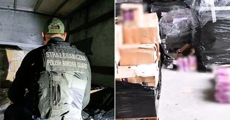Odkrycie w kartonach z winem. Zagraniczna przesyłka należała do Polaków