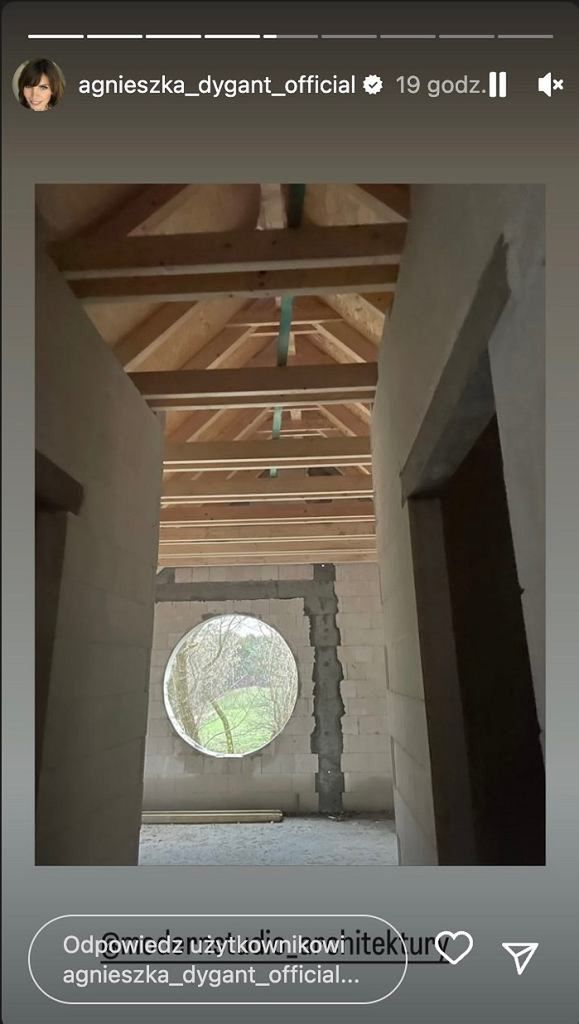Agnieszka Dygant buduje nowy dom