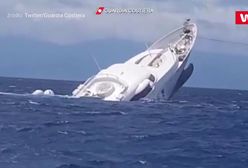 40-metrowy jacht zatonął u wybrzeży Włoch. Nagranie służb ratunkowych