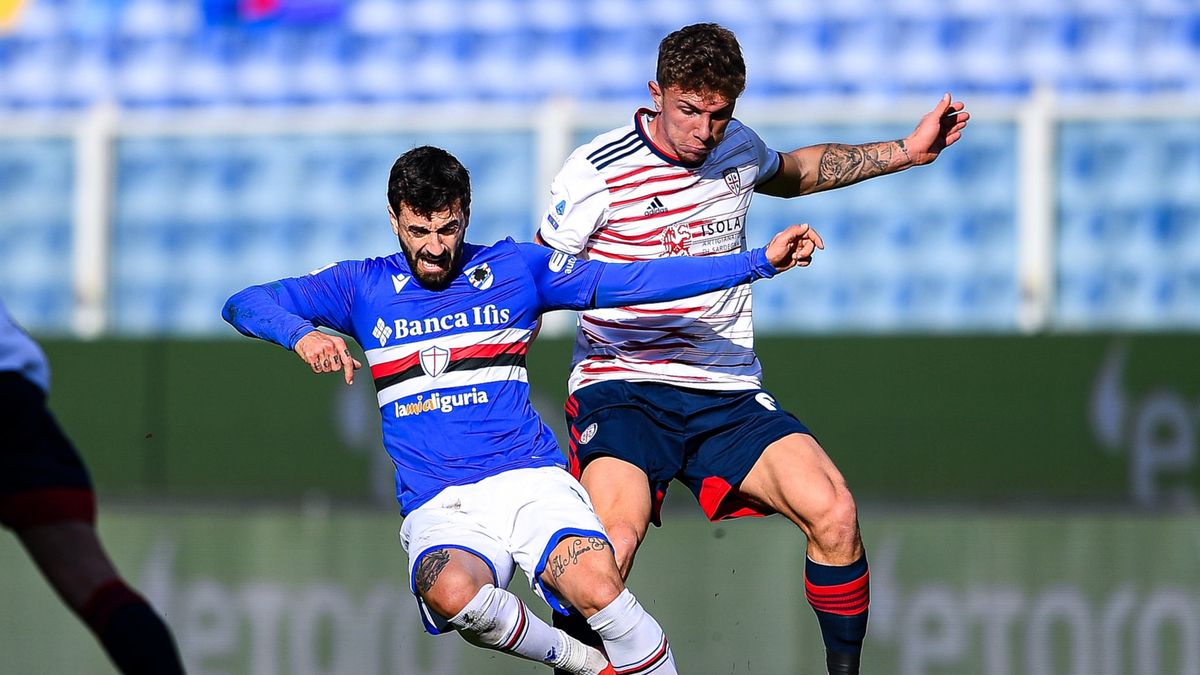 PAP/EPA / SIMONE ARVEDA / Na zdjęciu: mecz UC Sampdoria - Cagliari Calcio